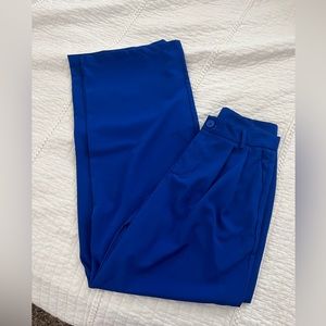 Blue Wide Leg Work Trouser - lightweight. Size 4